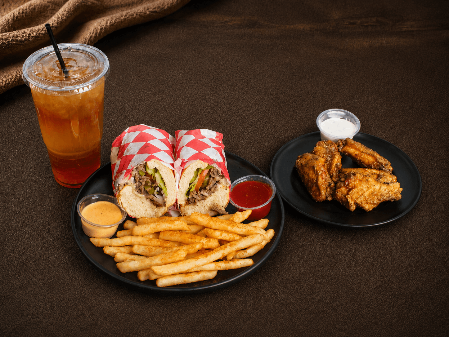 Sandwich & 5 pcs Wings Combo